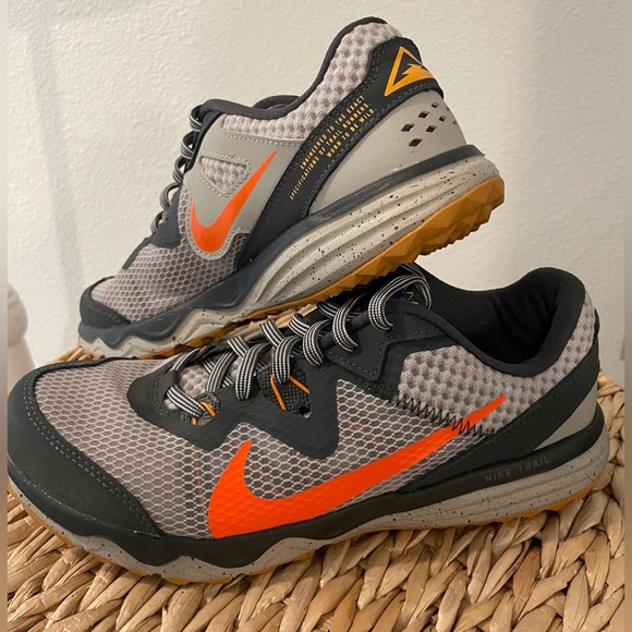 Nike Juniper Trail Mens Size 6.5 Cobblestone Rush Orange Anthracite NWOT - Picture 4 of 9